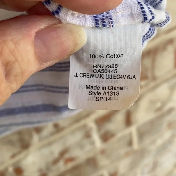 J. Crew Boho Striped Multi-color Tunic Mini Dress - Picture 4 of 8